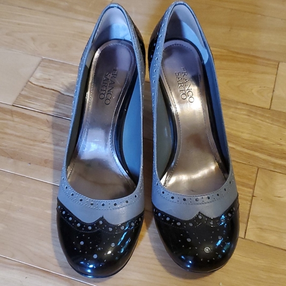 Franco Sarto Vintage Two Tone Pumps - Picture 3 of 3
